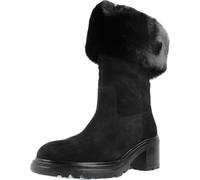 Geox Femme D Damiana Genou Haute Botte, Black, 39 EU