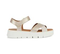 Geox Femme D Dandra 40 C Sandales compensées, Lt Gold Lt Sand, 38 EU