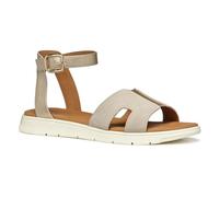 Geox Femme D DANDRA B Sandale Plate, Lt Gold/Lt Taupe, 37 EU