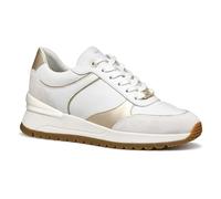 Geox Femme D DESYA A Basket, White/Lt Gold, 36 EU