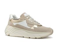 Geox Femme D DIAMANTA B Basket, White/Lt Taupe, 38 EU