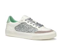 Geox Femme D EMMELENY B Basket, Optic White/Rock, 38 EU