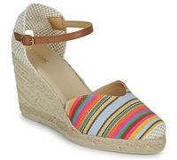 Geox Femme D Gelsa Espadrille Wedge Sandales, Camel Multicolore, 38 EU