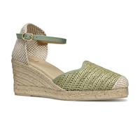 Geox Femme D GELSA Low E Sandale compensée, Mint, 35 EU