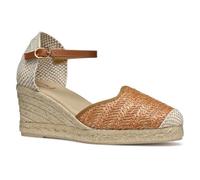 Geox Femme D GELSA Low E Sandale compensée, Camel, 39 EU