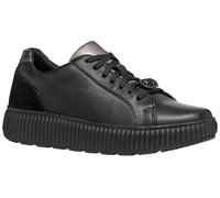 Geox Femme D Graisy G Basket, Noir, 36 EU