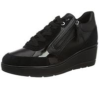 Geox Femme D Ilde B Sneakers, Black, 41 EU