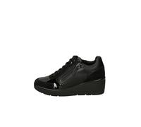 Geox Femme D Ilde C Basket, Noir, 38 EU