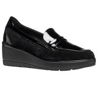 Geox Femme D Ilde Moccasin, Noir, 37 EU