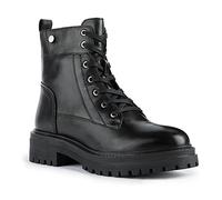 Geox Femme D Iridea Q Bottines, Black, 35 EU