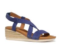 Geox Femme D Ischia Corda A Sandale compensée, Blue, 36 EU