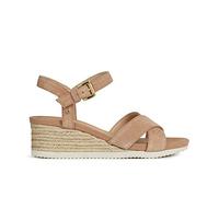 Geox Femme D Ischia Corda C Sandales, Dk Skin, 37 EU