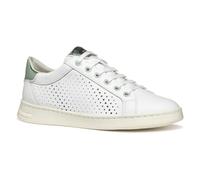 Geox Femme D Jaysen B Basket, White/Mint, 39 EU