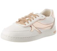 Geox Femme D Jaysen G Sneakers, White/Rose Gold, 38 EU
