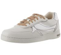 Geox Femme D Jaysen G Sneakers, White/Silver, 39 EU