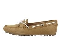 Geox Femme D Leelyan C Mocassins, Caramel/White, 38 EU