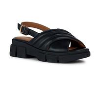 Geox Femme D Lisbona Sandal, Noir, 36 EU