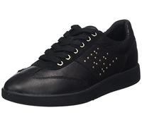 Geox Femme D Meleda A Sneakers, Black, 36 EU