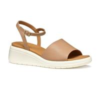 Geox Femme D MELICONIA A Sandale compensée, Beige, 41 EU