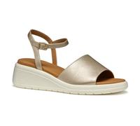 Geox Femme D MELICONIA A Sandale compensée, Lt Gold, 39 EU