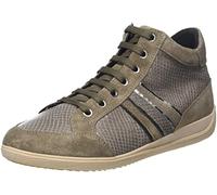 Geox Femme D Myria B Sneakers, Taupe/Dk Beige, 36 EU