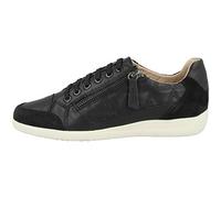 Geox Femme D Myria C Sneakers, Black, 36 EU