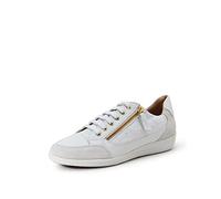Geox Femme D Myria C Sneakers, White/Off White, 36 EU