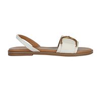 Geox Femme D Naileen Sandales Plates, Blanc cassé, 36 EU