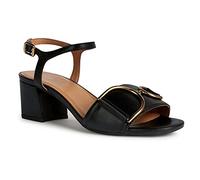 Geox Femme D New Eraklia 50 Sandales, Noir, 38 EU