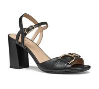 Geox Femme D New ERAKLIA 80 A Sandale à Talons, Black, 35 EU