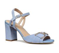 Geox Femme D New ERAKLIA 80 A Sandale à Talons, Lt Blue, 39.5 EU