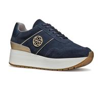 Geox Femme D New KENCY A Basket, Navy/Lt Gold, 36 EU