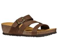 Geox Femme D New STHELLAE A Sandale Plate, Coffee, 40 EU