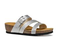 Geox Femme D New STHELLAE A Sandale Plate, Silver, 36 EU