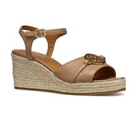 Geox Femme D PANAREA B Sandale compensée, Beige, 38.5 EU
