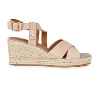 Geox Femme D Panarea Espadrilles Wedge Sandal, Nude, 36.5 EU