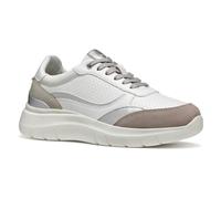 Geox Femme D PLUMMERY B Basket, White/Rock, 39 EU