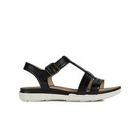 Geox Femme D Sandal Hiver B Sandales, Black, 38 EU