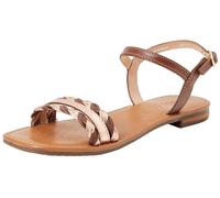Geox Femme D Sozy Q A Sandales Plates, Cognac Rose Gold, 41 EU