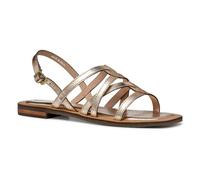 Geox Femme D Sozy QC A Sandale à glissière, Lt Gold, 40 EU