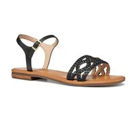 Geox Femme D Sozy S A Sandale à glissière, Black, 39 EU