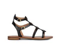 Geox Femme D Sozy S B Sandales Plates, Noir, 36 EU