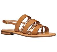 Geox Femme D Sozy S C Sandales Plates, Camel Lt Gold, 36 EU