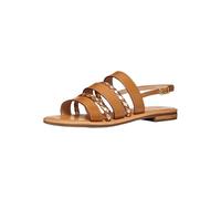 Geox Femme D Sozy S C Sandales Plates, Camel Lt Gold, 38.5 EU