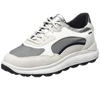 Geox Femme D Spherica 4X4 B Abx Sneakers, Off White/Dk Grey, 38 EU