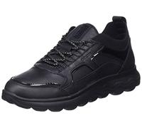 Geox Femme D Spherica C Sneakers, Black, 36 EU