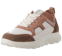 Geox Femme D Spherica C Sneakers, Off White/Dk Rose, 39 EU