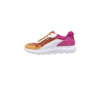 Geox Femme D Spherica D Sneakers, Orange/Fuchsia, 37 EU