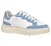 Geox Femme D SPHERICA EC4.1 A Basket, White/Lt Blue, 38 EU