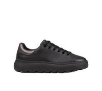 Geox Femme D SPHERICA EC4.1 D Basket, Black/Gun, 38 EU
